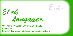 elek longauer business card